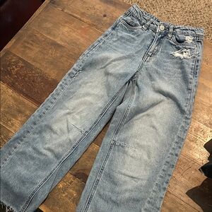 Stylish Light Blue Distressed Jeans